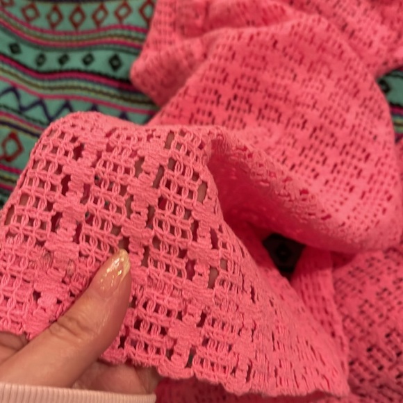 BNWT ๐ SURF GYPSY Crochet Cargo beach Pant in Hot Pink ๐โโ๏ธ - Picture 8 of 13